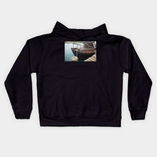 rusty boat Kids Hoodie